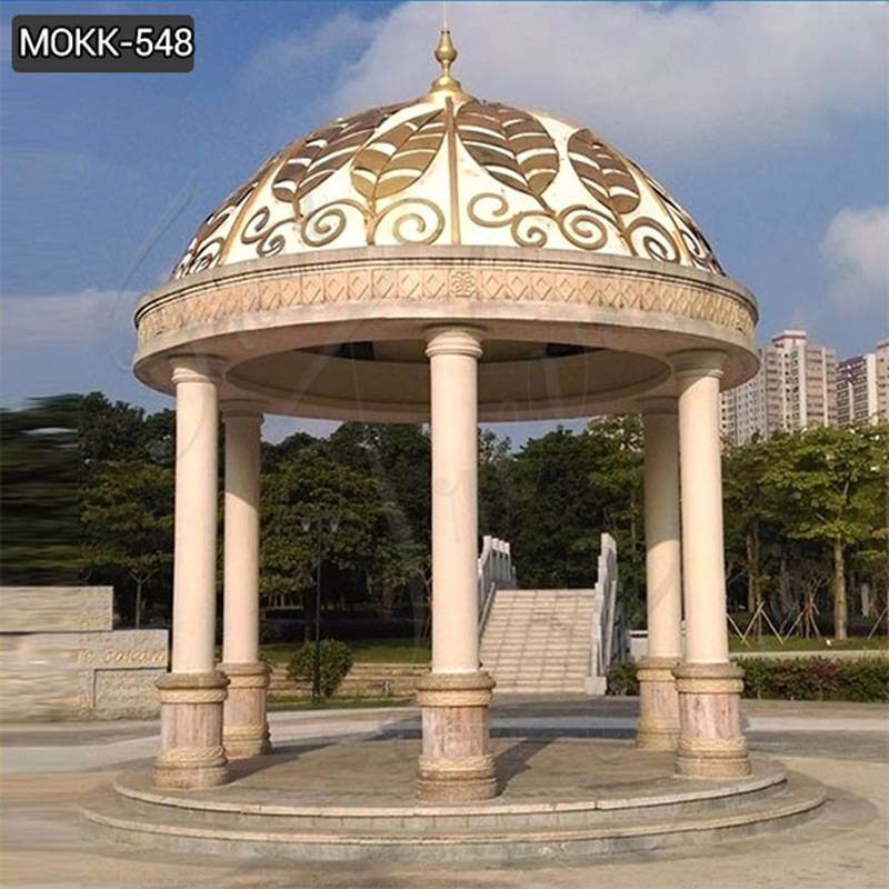 Marble gazebo - Trevi Sculpture