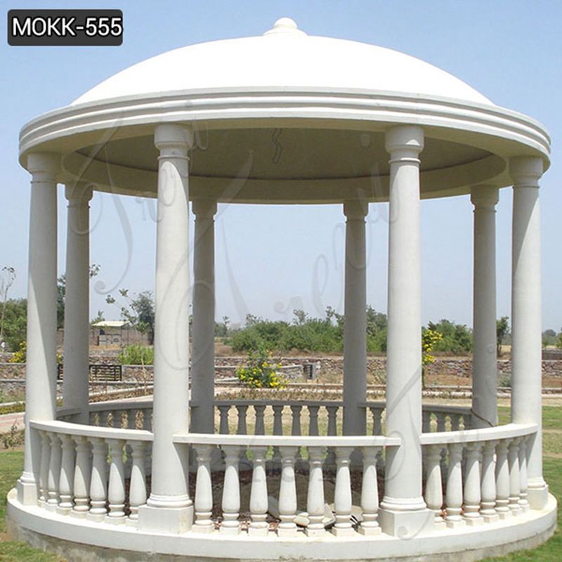 Marble gazebo - Trevi Sculpture