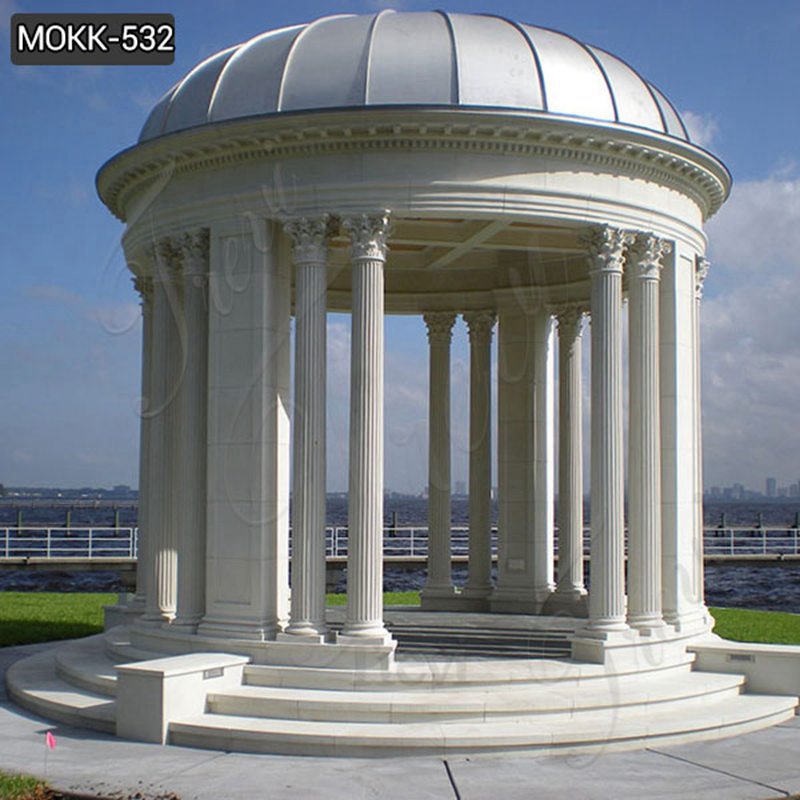 Marble gazebo - Trevi Sculpture