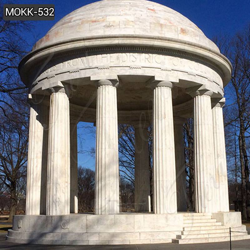 Marble gazebo - Trevi Sculpture