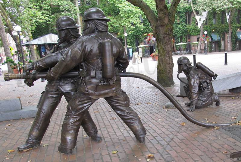 Firefighter Sculpture Details: