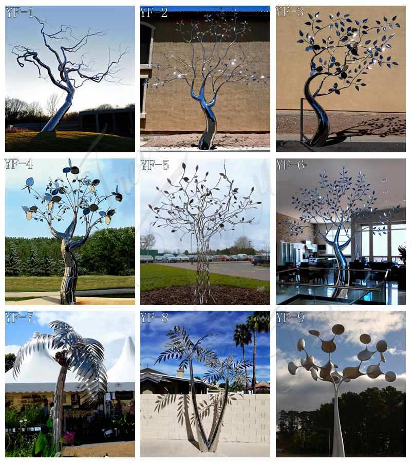 outdoor metal tree sculpture - Trevi Sculpture 