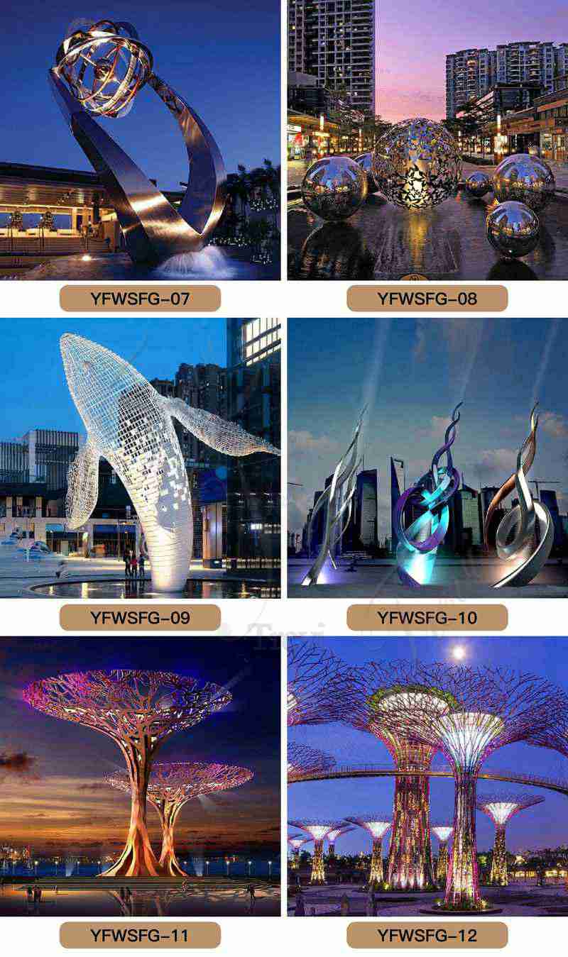 Metal light sculpture - Trevi Sculpture (2)