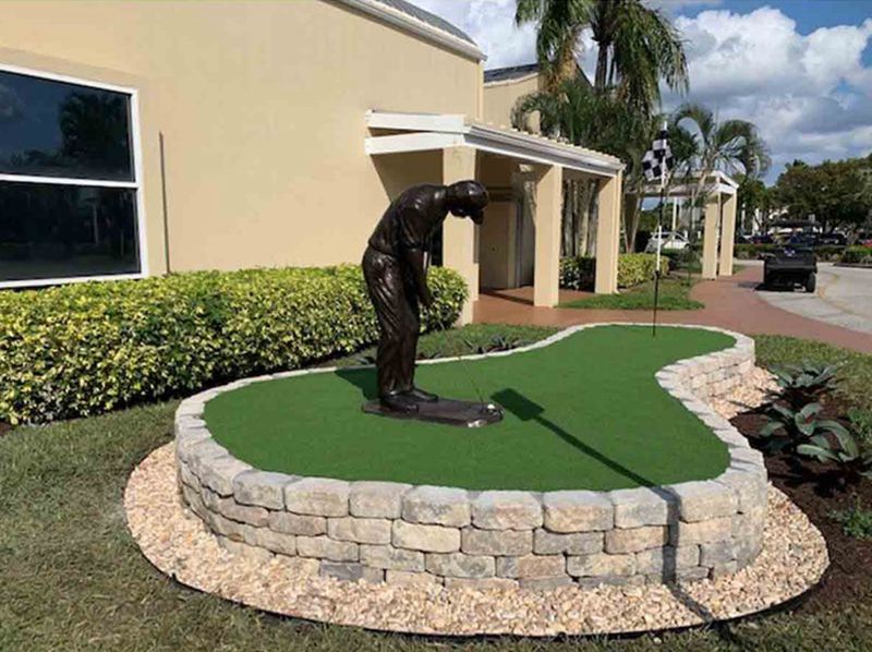 golf statues for the yard