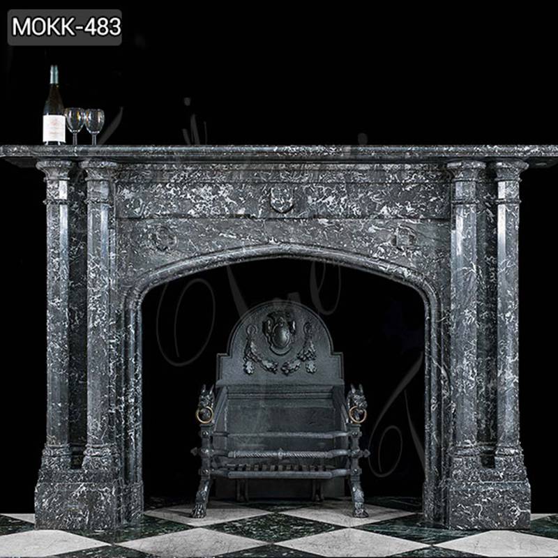 marble fireplace mantel- Trevi Sculpture
