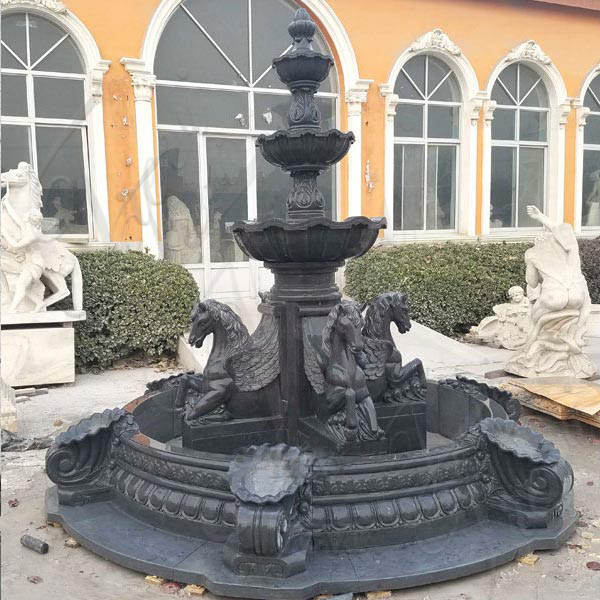 outdoor marble fountain -Trevi sculpture (6)