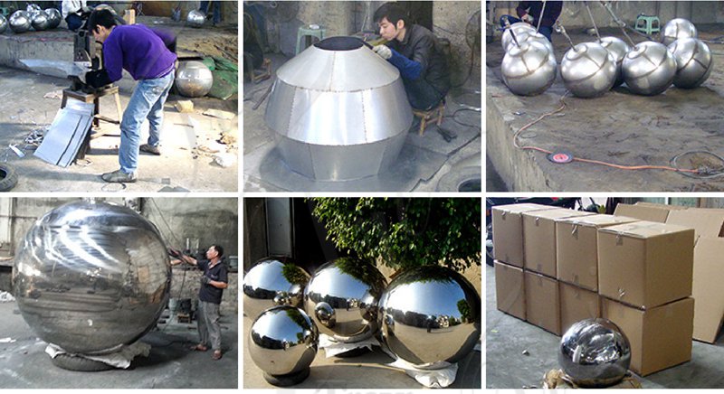stainless steel sphere - Trevi Sculpture (2)