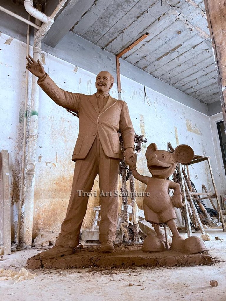 Walt Disney Statue clay model