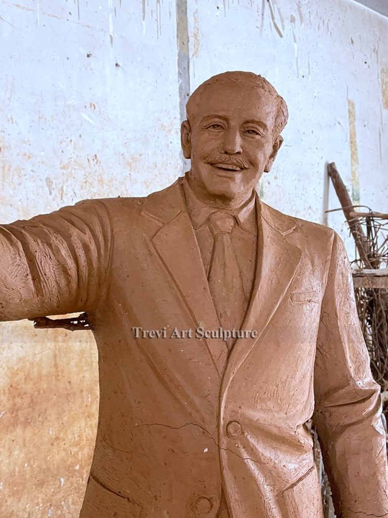 Walt Disney and Mickey Mouse Statue clay model