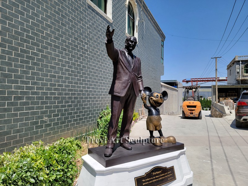 Walt Disney and Mickey Mouse Statue replica