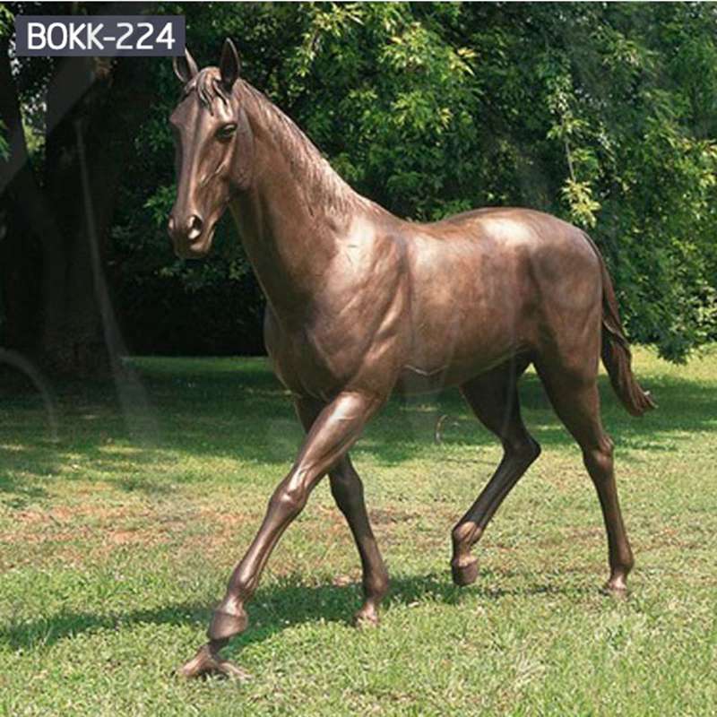 Details of the Bronze Horse Sculpture: