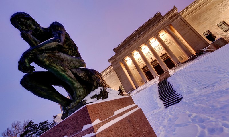 The Thinker at Kansas City's Nelson Atkins Museum of Art