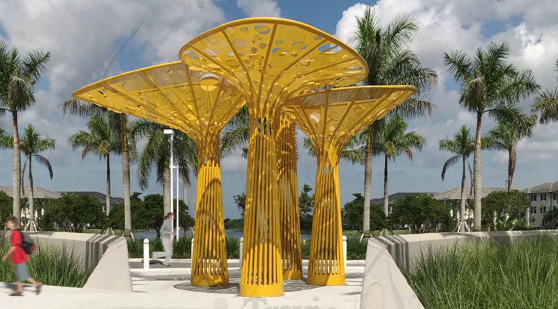 Modern Tree Sculpture - Trevi Sculpture (1)