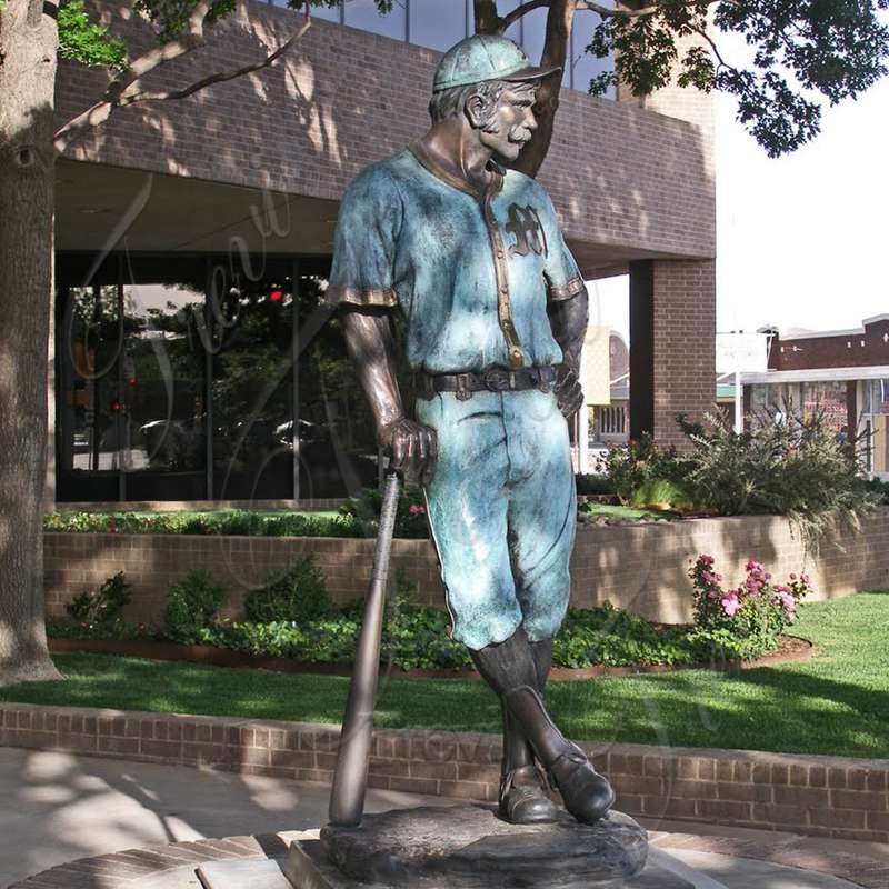 baseball player garden statue-Trevi Sculpture
