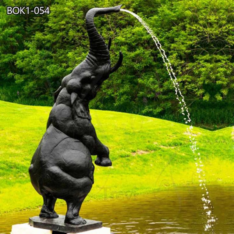 bronze elephant garden statue-Trevi Sculpture