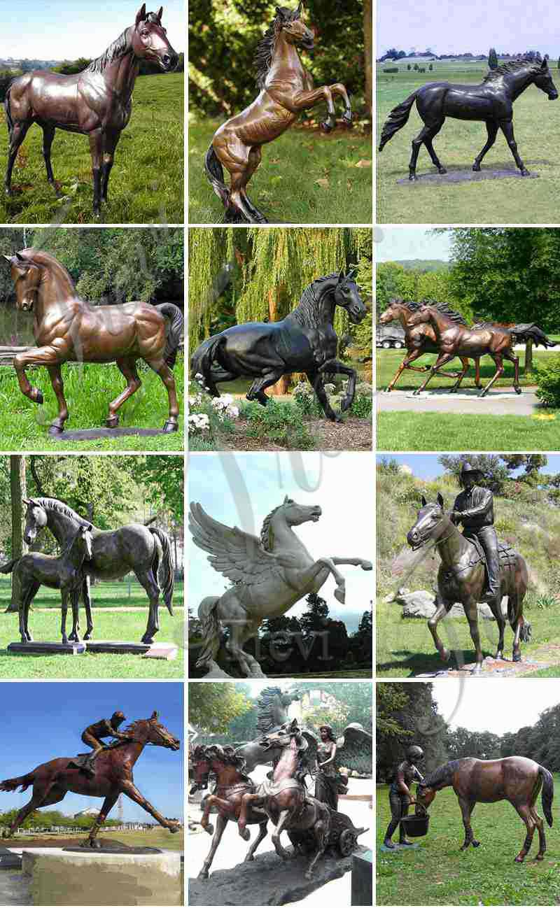 bronze horse statues for sale-Trevi Sculpture