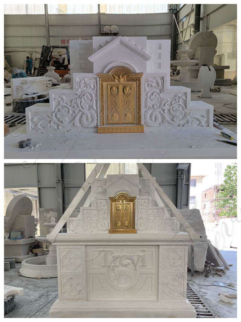 carving details of the main altar-Trevi Sculpture