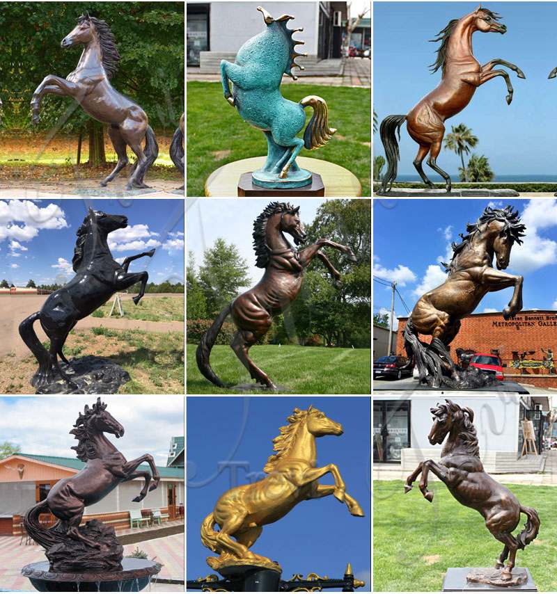 2.1.bronze rearing horse sculptures for sale-Trevi Sculpture