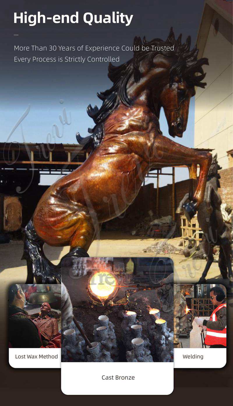 3.1. professional making of bronze horse sculptures for sale-Trevi Sculpture
