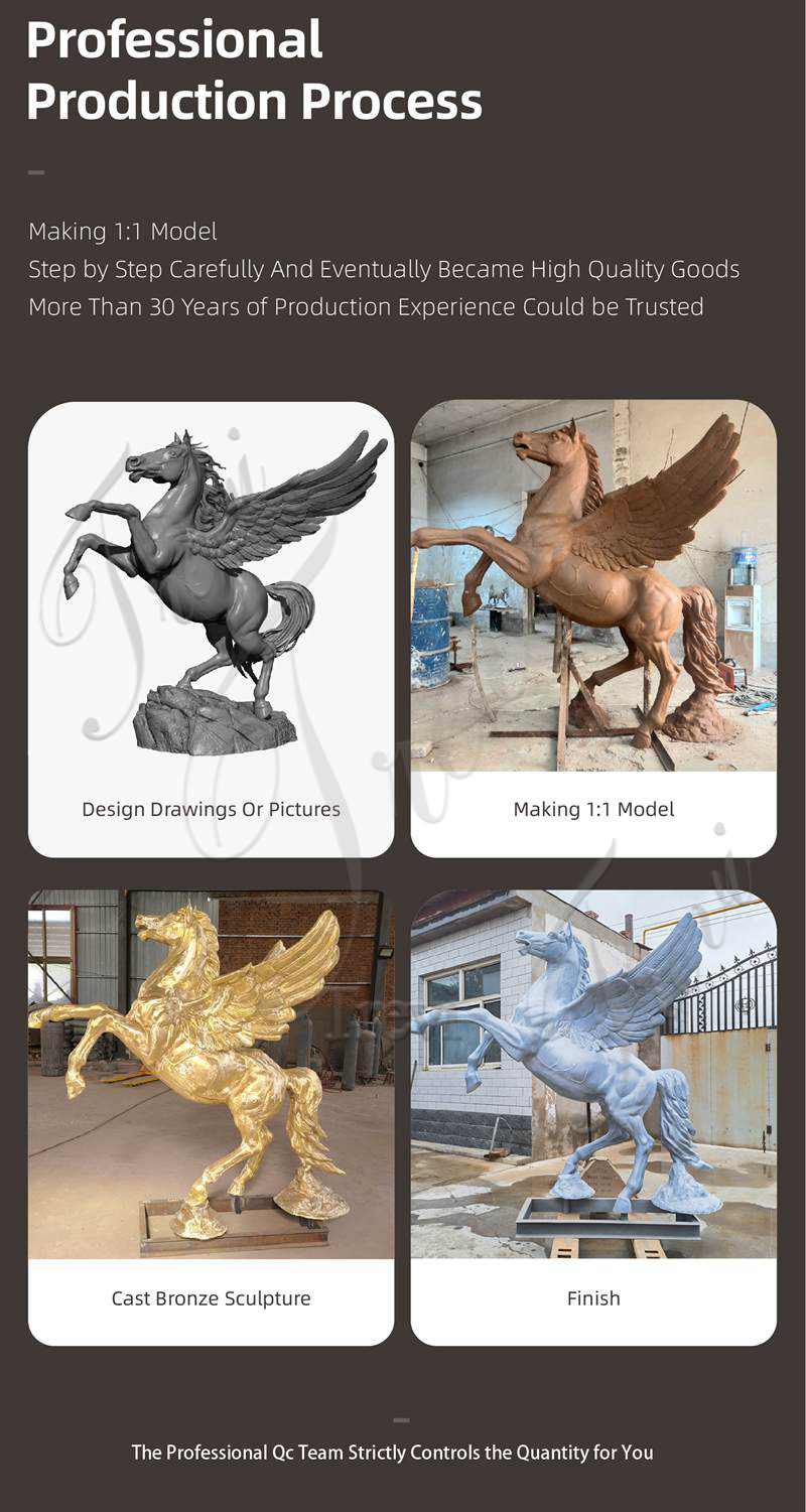 high degree of reduction of bronze horse sculptures-Trevi Sculpture