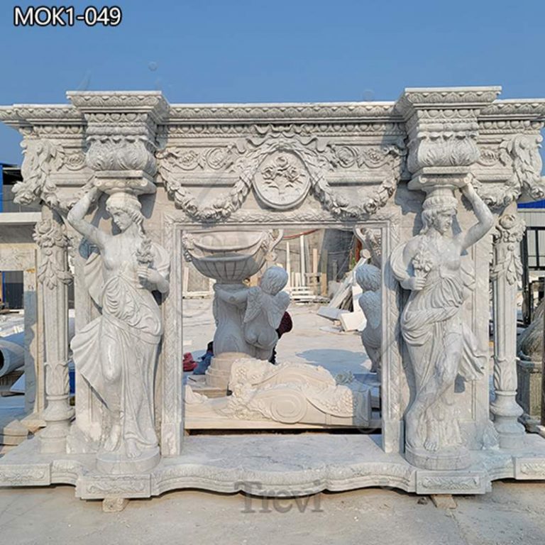 1. luxury marble fireplace -Trevi Sculpture