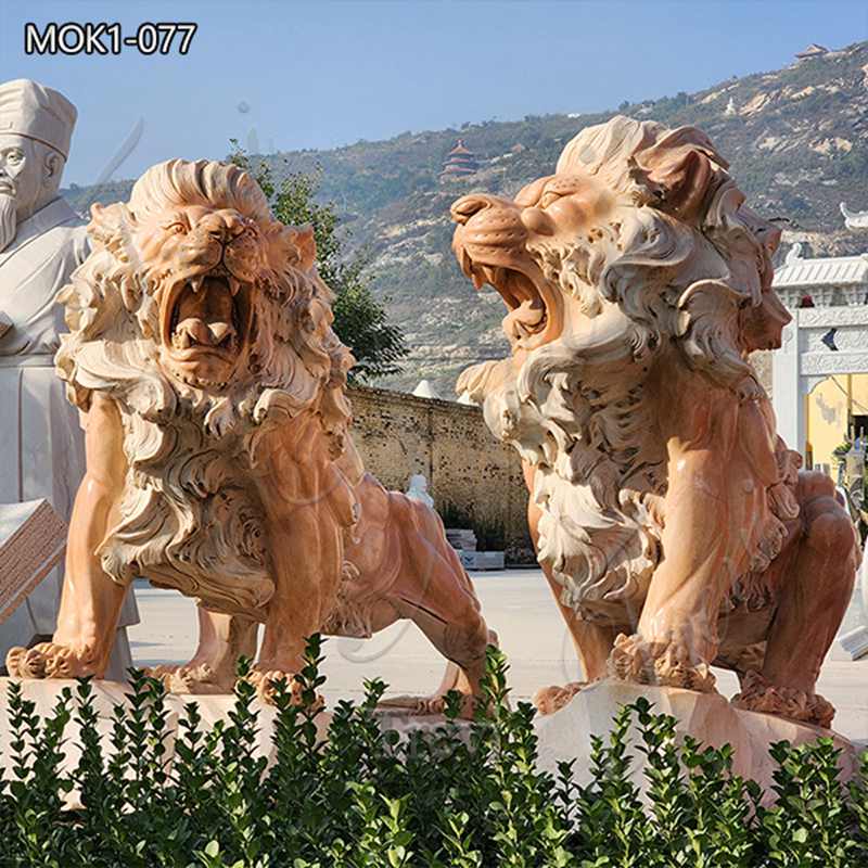 1.marble lion statues for sale-Trevi Sculpture