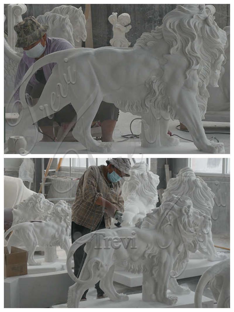 2.2.carving of marble lion-Trevi Sculpture