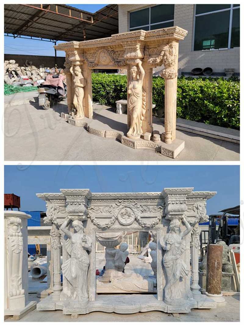 different choices for marble fireplace-Trevi Sculpture