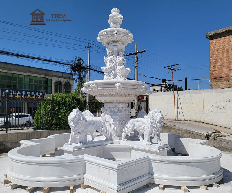marble fountain for garden -Trevi Statue-02