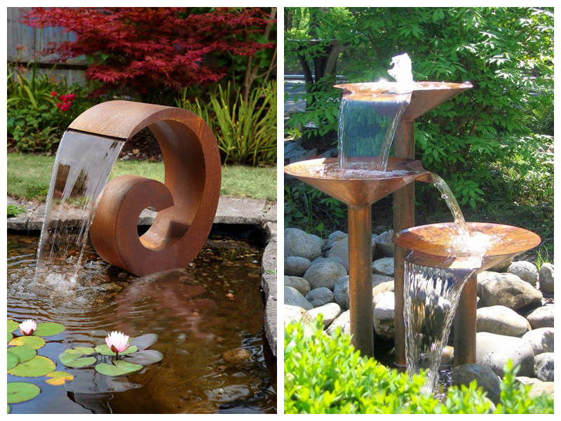 Corten water feature-Trevi Statue