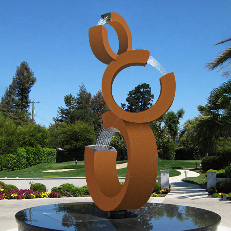 Corten water fountain-Trevi Statue