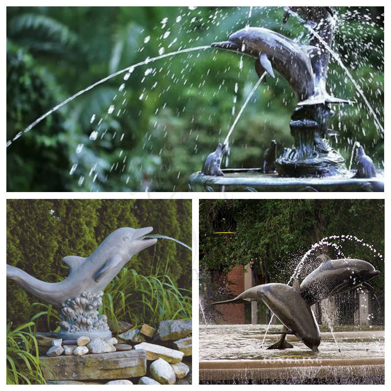 Dolphin water fountain-Trevi Statue