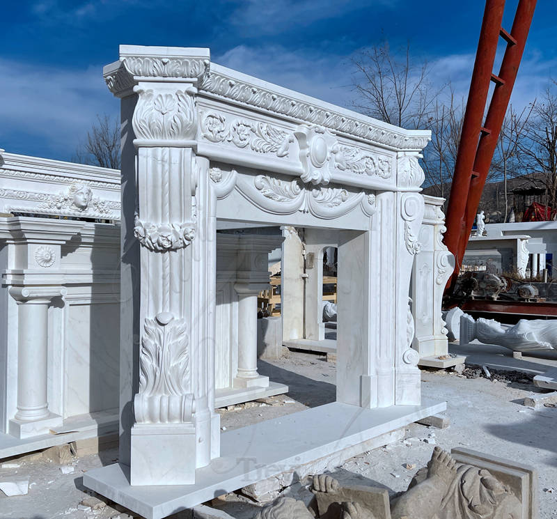 High quality marble fireplace--Trevi Sculpture