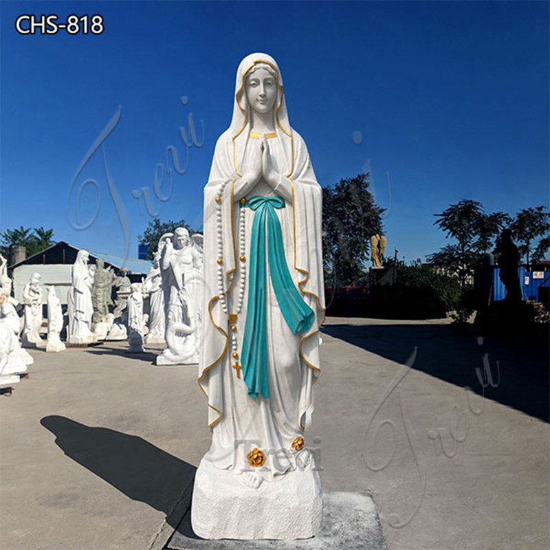 Marble Our Lady of Lourdes Statue Outdoor and Church for Sale CHS-818(1)