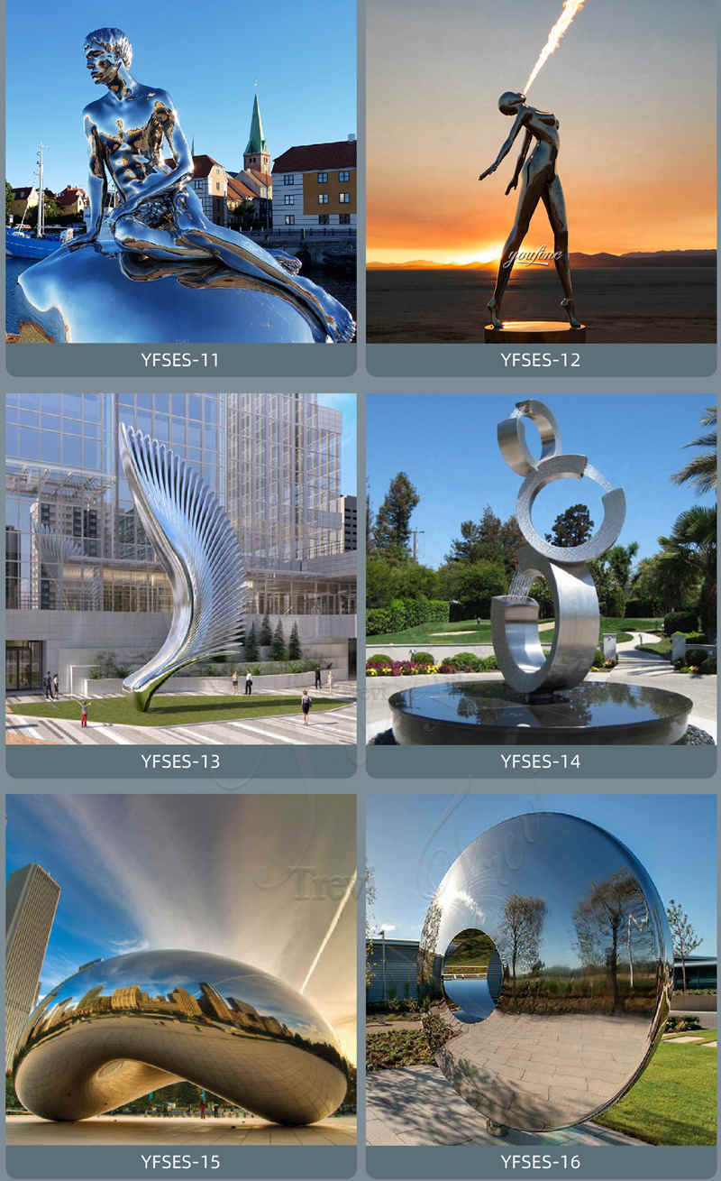 Stainless steel sculpture-Trevi Sculpture