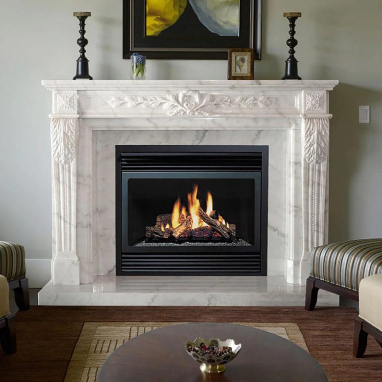 White fireplace-Trevi Sculpture