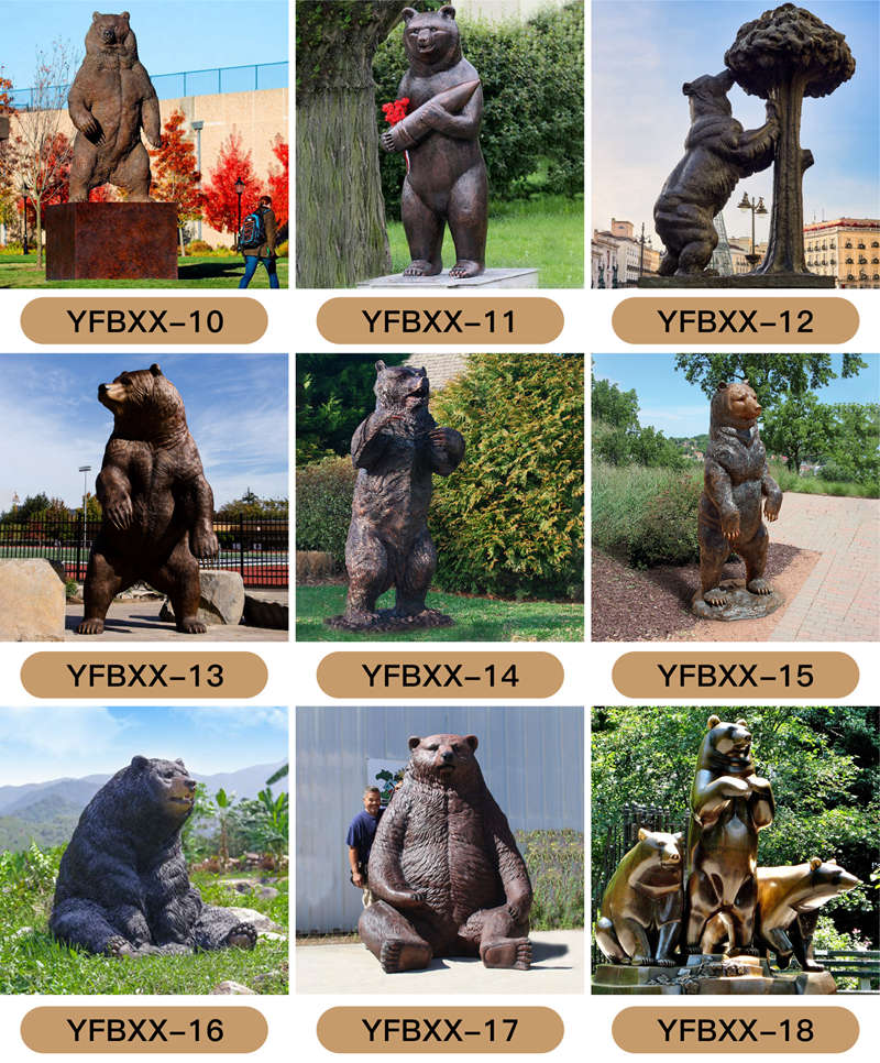 bronze bear sculpture - Trevi statue