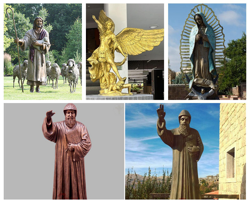 bronze famous religious statues -Trevi Statue