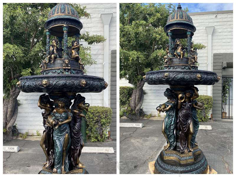 bronze outdoor fountain - Trevi Sculpture (1)