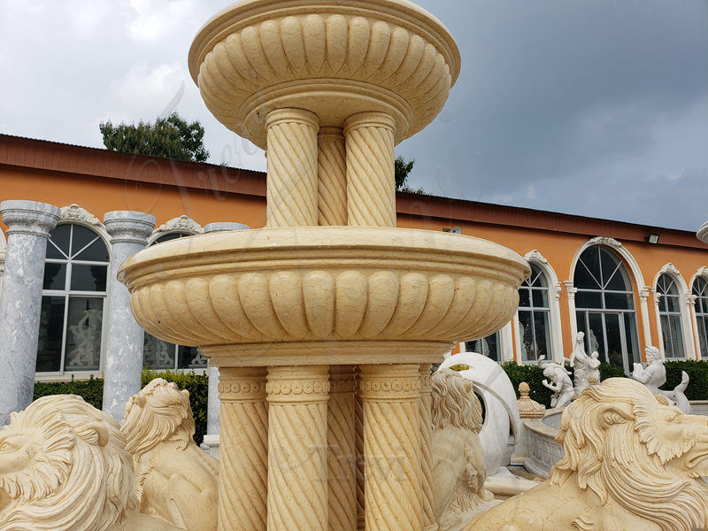 fountain with lion statue - Trevi Statue