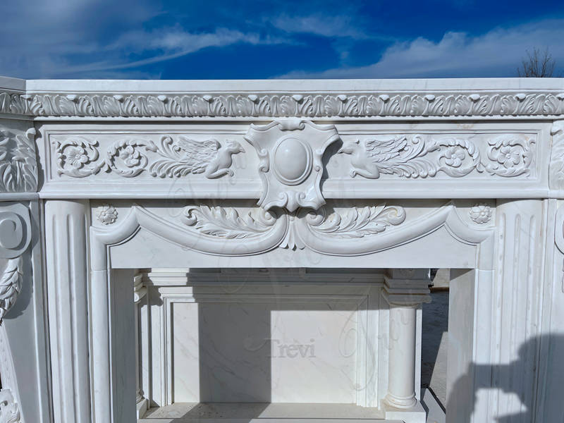marble fireplace design-Trevi Sculpture