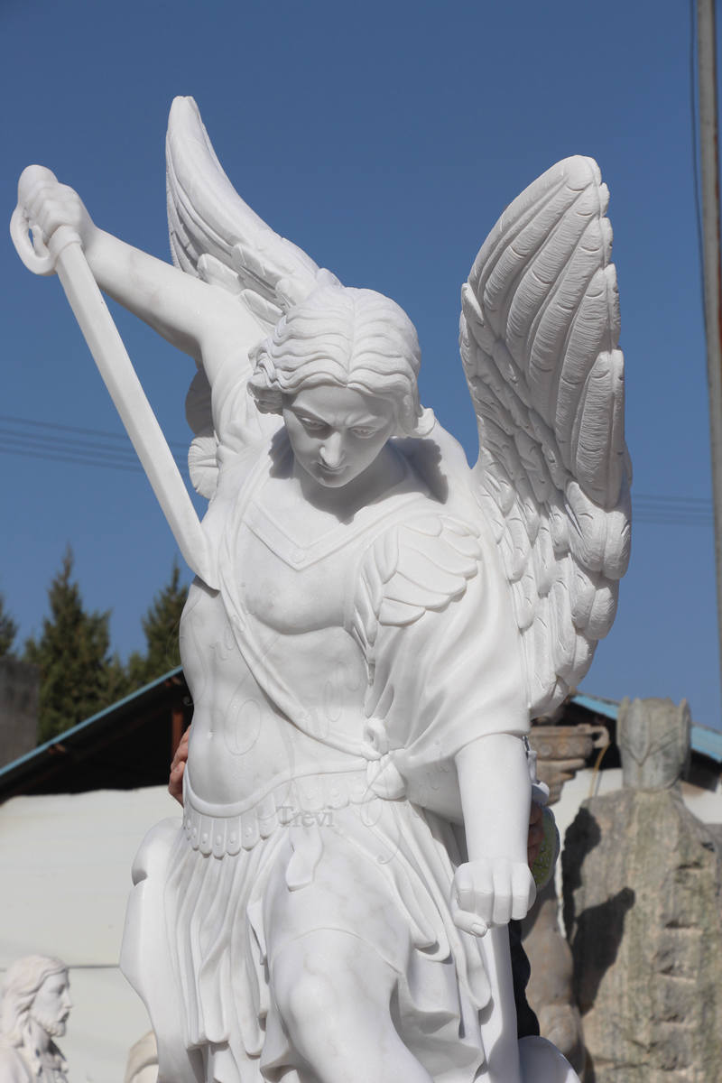 marble michael statue-Trevi Statue
