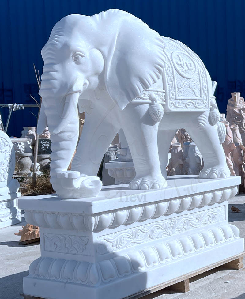 marble white elephant--Trevi Sculpture