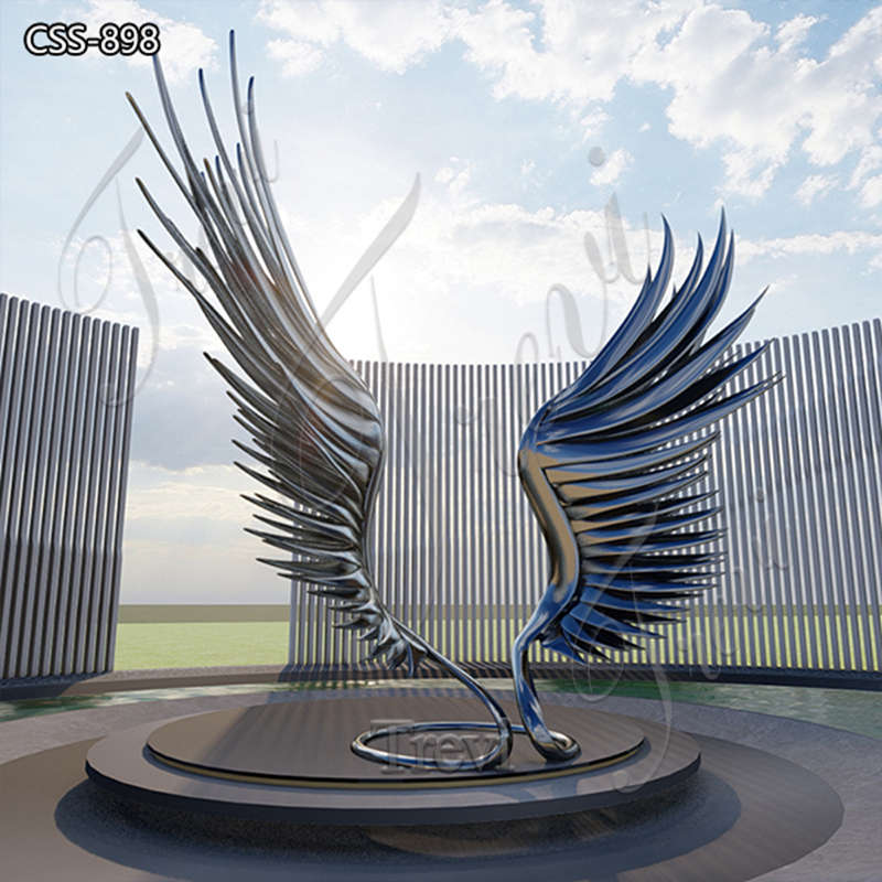 metal angel wings-Trevi Sculpture