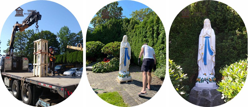 our lady of lourdes statue france