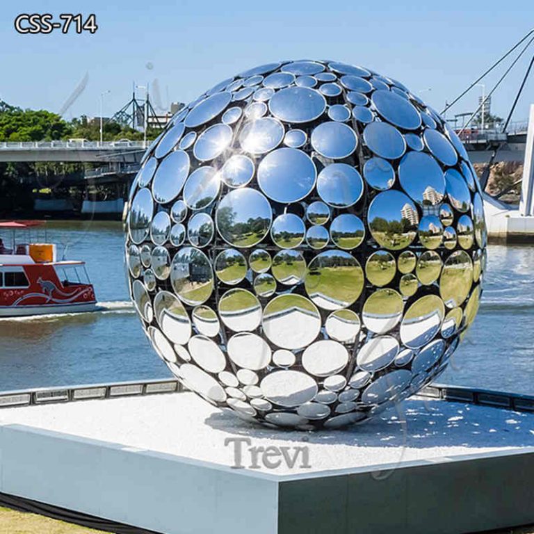 stainless steel sphere-Trevi Sculpture