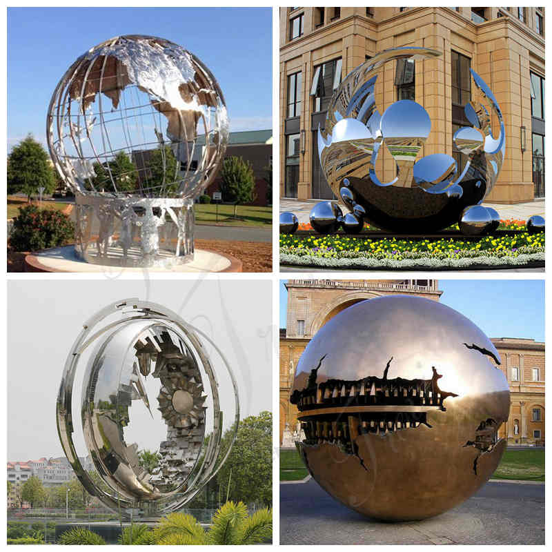 stainless steel spheres for garden-Trevi Sculpture