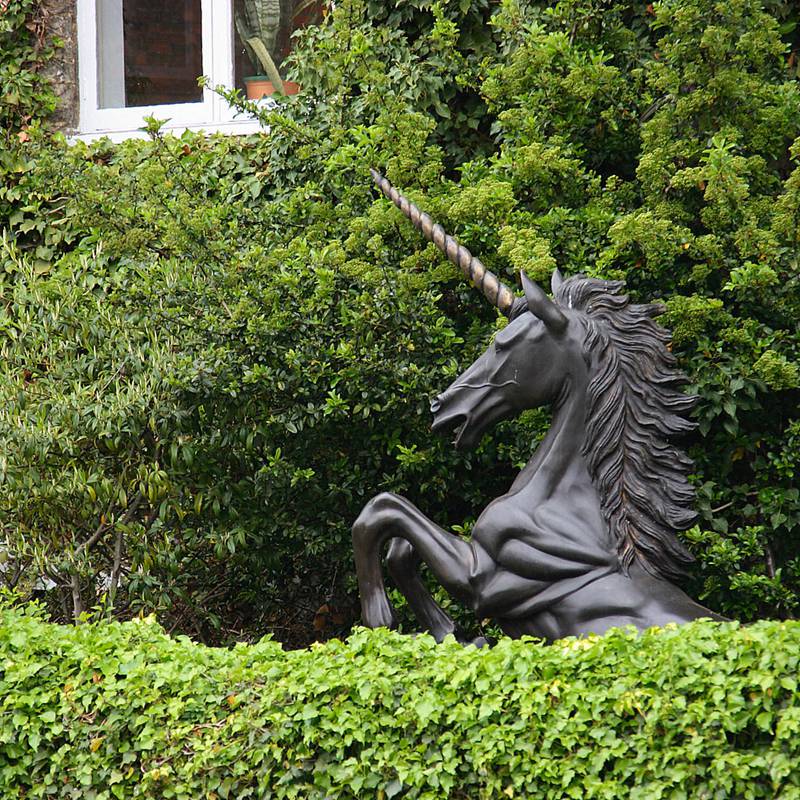 Bronze Unicorn Sculpture - Trevi Statue