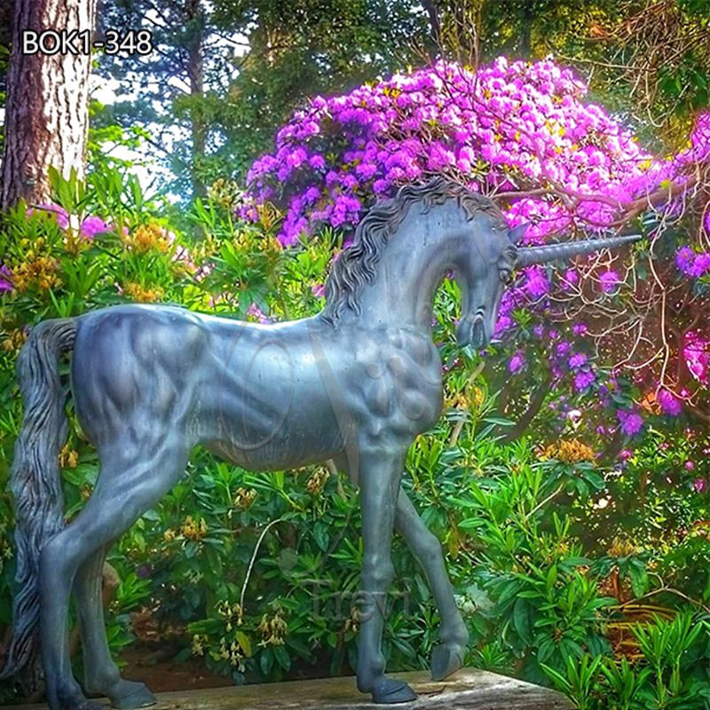 Fine Cast Large Bronze Unicorn Sculpture for Outdoor BOK1-348