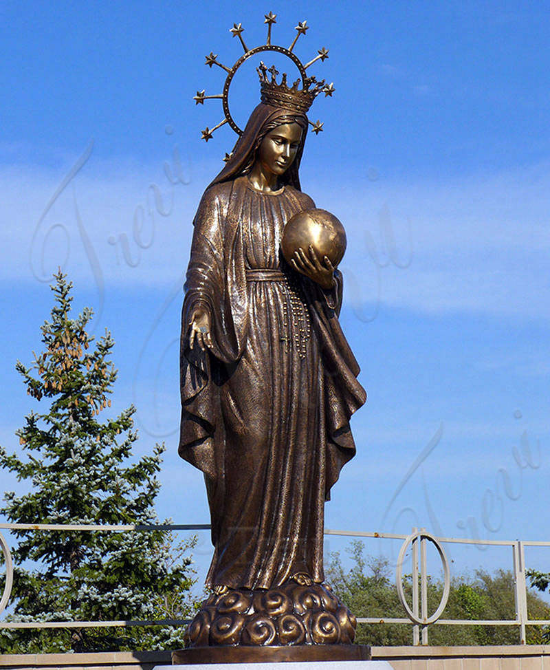 bronze Mary statue-Trevi statue